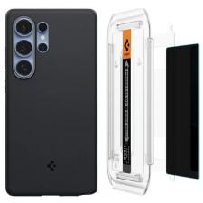 [Combo] Samsung Galaxy S25 Ultra, Carcasa Spigen Nano Pop MagSafe + 2 folii sticla Case friendly Spigen GLAStR EZ FIT HD Privacy