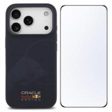 [Combo] iPhone 17 Pro, Carcasa Red Bull Silicone Single Bull Logo cu MagSafe + 2 folii sticla ESR UltraFit Tempered Glass