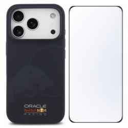 [Combo] iPhone 17 Pro, Carcasa Red Bull Silicone Single Bull Logo cu MagSafe + 2 folii sticla ESR UltraFit Tempered Glass
