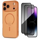 [Combo] iPhone 17 Pro, Carcasa Tech-Protect BasicMag cu Magsafe + 2 folii protectie Wozinsky Tempered Glass, Privacy 2 - lerato.ro