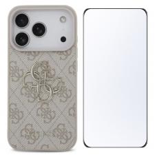 [Combo] iPhone 17 Pro, Carcasa Guess 4G Big Logo + 2 folii sticla ESR UltraFit Tempered Glass