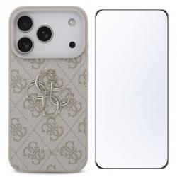 [Combo] iPhone 17 Pro, Carcasa Guess 4G Big Logo + 2 folii sticla ESR UltraFit Tempered Glass