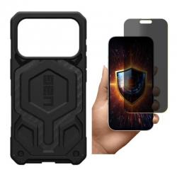[Combo] iPhone 17 Pro, Carcasa UAG Monarch Pro cu MagSafe + Folie protectie 3mk Silky Matt Privacy