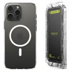 [Combo] iPhone 16 Pro Max, Carcasa Spigen Liquid Crystal MagSafe + 2 folii sticla Ringke Easy Slide Privacy 2 - lerato.ro