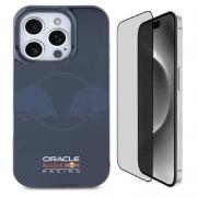 [Combo] iPhone 16 Pro, Carcasa Red Bull IML Two Bulls cu MagSafe + Folie sticla securizata Guess Screen Protector Privacy