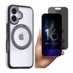 [Combo] iPhone 16, Carcasa Torras Ostand R Fusion + Folie de protectie 3mk Silky Matt Privacy 2 - lerato.ro