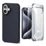 [Combo] iPhone 16 Plus, Carcasa Mercury Silicone + Folie sticla Mobile Origin Yellow Screen Guard 2 - lerato.ro