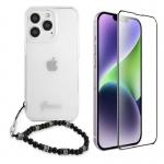 [Combo] iPhone 13 Pro Max, Husa Guess Black Pearl + Folie sticla Mobile Origin EasyGlass 2 - lerato.ro