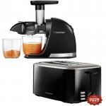 [Combo] Electrocasnice mici, Storcator universal AMZCHEF 1501-BK-SM, 80rpm, 7 functii + Prajitor de paine Morphy Richards, 2 felii, Grad de rumenire reglabil 2 - lerato.ro