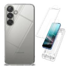 [Combo] Samsung Galaxy S25, Carcasa Ringke Fusion + Folie protectie Spigen Elite Shield EZ FIT HD