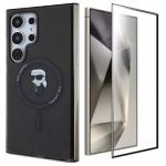 [Combo] Samsung Galaxy S24 Ultra, Carcasa Karl Lagerfeld IML Ikonik + Folie sticla Mobile Origin EasyGlass 2 - lerato.ro