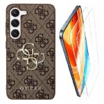 [Combo] Samsung Galaxy S24 Plus, Husa Guess 4G Big Metal Logo + Folie sticla Torras Install Master 2 - lerato.ro