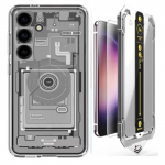 [Combo] Samsung Galaxy S24, Carcasa Spigen Ultra Hybrid Zero One + Folie sticla transparenta cu sistem de montare Mobile Origin Screen Guard 2 - lerato.ro