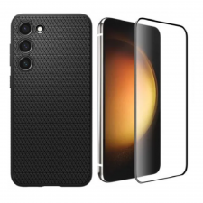 [Combo] Samsung Galaxy S23, Carcasa Spigen Liquid Air + Folie sticla Mobile Origin EasyGlass