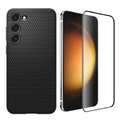 [Combo] Samsung Galaxy S23, Carcasa Spigen Liquid Air + Folie sticla Mobile Origin EasyGlass