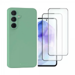 [Combo] Samsung Galaxy A55, Carcasa Mercury Silicone + 2 folii protectie HOFI Full Cover Pro Tempered Glass 0.3mm 2 - lerato.ro