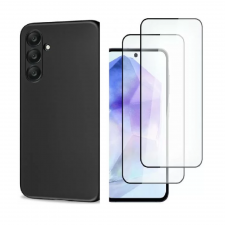 [Combo] Samsung Galaxy A35, Carcasa TECH-PROTECT Icon + 2 folii protectie HOFI Full Cover Pro Tempered Glass 0.3mm