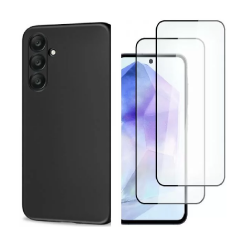 [Combo] Samsung Galaxy A35, Carcasa TECH-PROTECT Icon + 2 folii protectie HOFI Full Cover Pro Tempered Glass 0.3mm