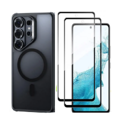 [Combo] Samsung Galaxy S26 Ultra, Carcasa ESR Classic Hybrid + 2 folii sticla securizata Wozinsky Full Glue