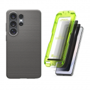 [Combo] Samsung Galaxy S26 Ultra, Carcasa Spigen Liquid Air + 2 folii sticla securizata Ringke Easy Slide Privacy