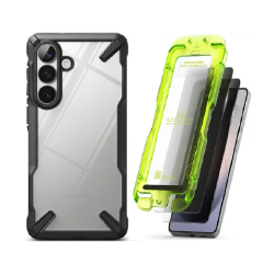 [Combo] Samsung Galaxy S26 Plus, Carcasa Ringke Fusion X + 2 folii sticla securizata Ringke Easy Slide Privacy