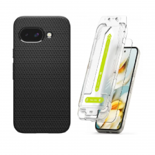 [Combo] Google Pixel 9a, Carcasa Spigen Liquid Air + 2 folii sticla Ringke Easy Slide