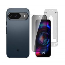 [Combo] Google Pixel 9  / Pixel 9 Pro, Husa slim Spigen Thin Fit + Folie sticla 3mk HardGlass Max Privacy