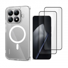 [Combo] Xiaomi 15T Pro, Carcasa Tech-Protect Flexair Hybrid + 2 folii sticla Tech-Protect Glass Fit Plus