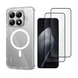 [Combo] Xiaomi 15T Pro, Carcasa Tech-Protect Flexair Hybrid + 2 folii sticla Tech-Protect Glass Fit Plus