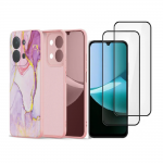 [Combo] Xiaomi Redmi 15C 5G, Carcasa Tech-Protect Icon + 2 folii sticla Tech-Protect Glass Fit Plus 2 - lerato.ro