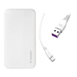 [Combo] Powerbank si Cablu, Baterie WOZINSKY WPBWE1, 10000 mAh + Cablu Dudao L2T, USB la USB-C, 5A, 2m