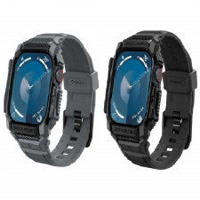 [Combo] Apple Watch, Carcasa Spigen Rugged Armor Pro Dark Grey + Carcasa Spigen Rugged Armor Pro Matte Black