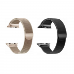 [Combo] Apple Watch, Curea otel Tech-Protect Milaneseband Gold + Curea otel Tech-Protect Milaneseband Black 2 - lerato.ro