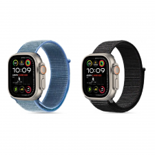 [Combo] Apple Watch, Curea Tech-Protect Nylon Blue + Curea Tech-Protect Nylon Black