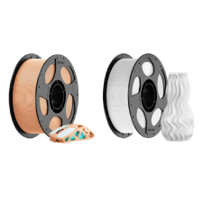 [Combo] Imprimante 3D si Accesorii 3D, Filament Anycubic PLA Alb + Filament Anycubic PLA Peach