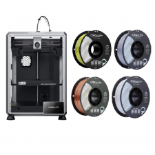 [Combo] Imprimante 3D si Accesorii 3D, Imprimanta 3D Creality K1-SE + 4x Filament pentru imprimanta 3D Creality CR-PLA Silk Alb + Argintiu + Cupru + Galben/Albastru