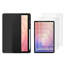 [Combo] Samsung Galaxy Tab S11, Husa Tech-Protect SmartCase Pen + 2 folii sticla securizata Tech-Protect Glass Fit Plus