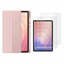 [Combo] Samsung Galaxy Tab S11, Husa Tech-Protect SmartCase Pen + 2 folii sticla Tech-Protect Glass Fit Plus
