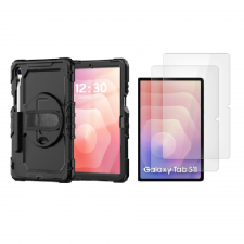[Combo] Samsung Galaxy Tab S11, Carcasa Tech-Protect Solid + 2 folii sticla securizata Tech-Protect Glass Fit Plus