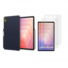 [Combo] Samsung Galaxy Tab S11, Carcasa Spigen Nano Pop + 2 folii sticla securizata Tech-Protect Glass Fit Plus
