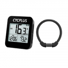 [Combo] Accesorii Bicicleta, Ciclocomputer CYCPLUS G1 + Antifurt Rockbros RKS570-BK