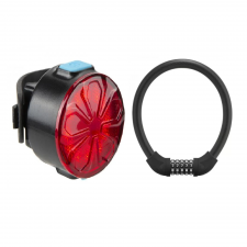 [Combo] Accesorii Bicicleta, Lumina spate Superfire BTL05 + Antifurt Rockbros RKS570-BK