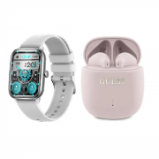 [Combo] Wearables, Smartwatch Colmi C61 + Casti Guess Printed Classic Logo