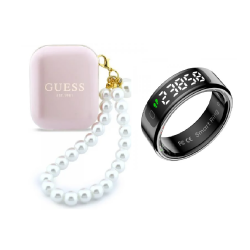 [Combo] Wearables, Casti Guess Pearl Strap + Inel smart Colmi R12