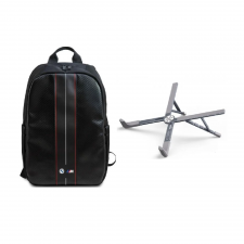 [Combo] Accesorii Laptop, Rucsac BMW Carbon Red Stripe + Stand laptop Tech-Protect ULS300