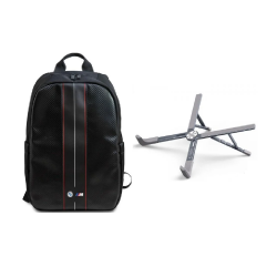 [Combo] Accesorii Laptop, Rucsac BMW Carbon Red Stripe + Stand laptop Tech-Protect ULS300