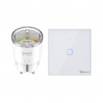 [Combo] Smart Home, Priza Smart Gosund EP8 + Intrerupator SMART Wi-Fi Sonoff T2EU3C-RF 2 - lerato.ro