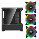 [Combo] Gaming, Carcasa darkFlash DS900 Air + 3 ventilatoare darkFlash DR12 Pro 2 - lerato.ro