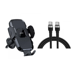 [Combo] Suporturi Auto, Suport auto Joyroom JR-ZS259 + Cablu 2x USB-C Wozinsky WNBCC1