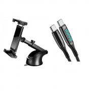 [Combo] Suporturi Auto, Suport auto Mobile Origin MO6 + Cablu 2x USB-C BlitzWolf BW-TC23